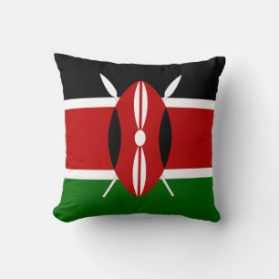 Coussin Drapeau du Kenya (Kenyan)