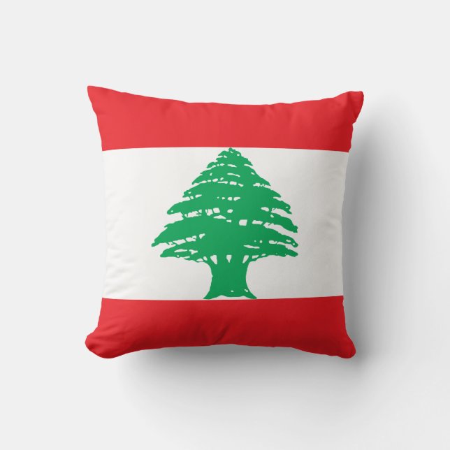 Coussin Drapeau du Liban (Recto)
