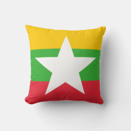 Coussin Drapeau du Myanmar (Birmanie)