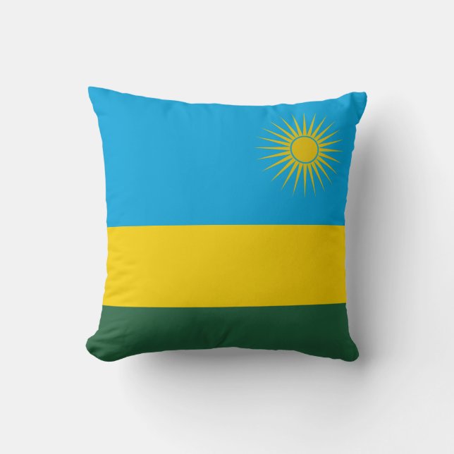 Coussin Drapeau du Rwanda (Recto)