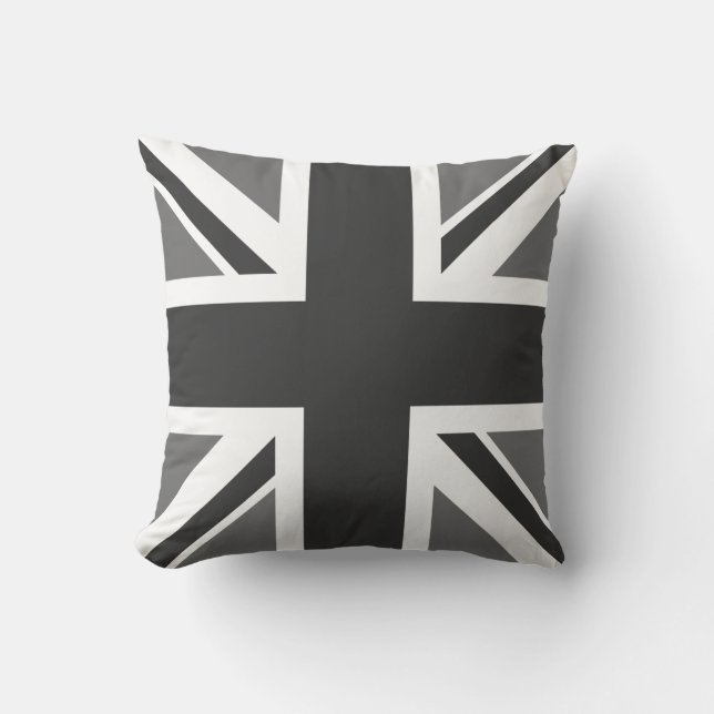 Coussin Drapeau Editable d'Union Jack de couleur (Recto)