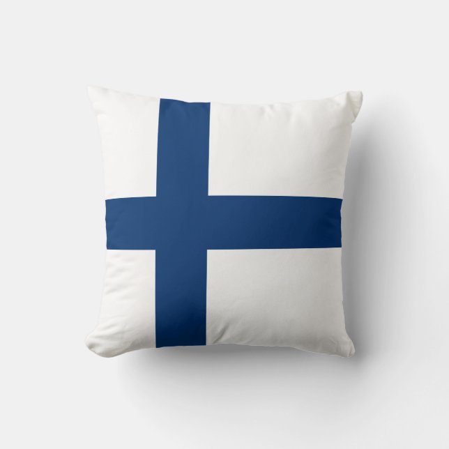 Coussin Drapeau Finlande (Recto)