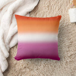 Coussin Drapeau Gradient Lesbian Pride - Drapeau Lesbian