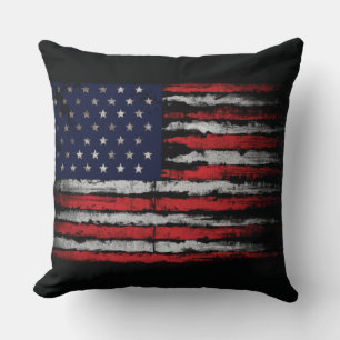 Coussin Drapeau Grunge U.S.A