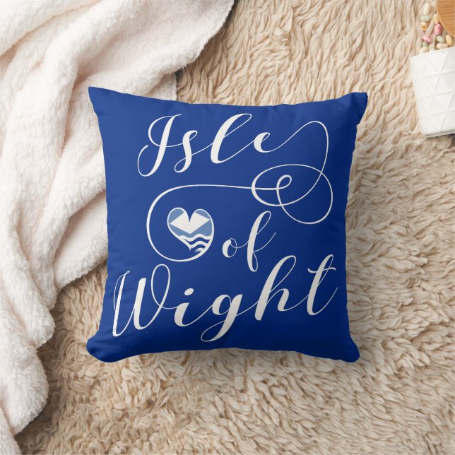 Coussin Drapeau I Heart Isle of Wight (Couverture)