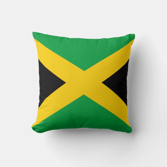 Coussin Drapeau jamaïcain (Recto)