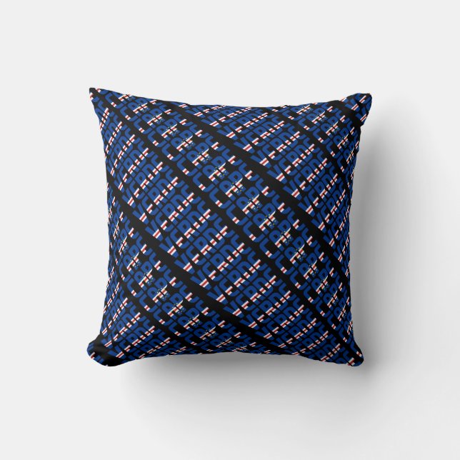 Coussin Drapeau national du Cap Vert (Recto)