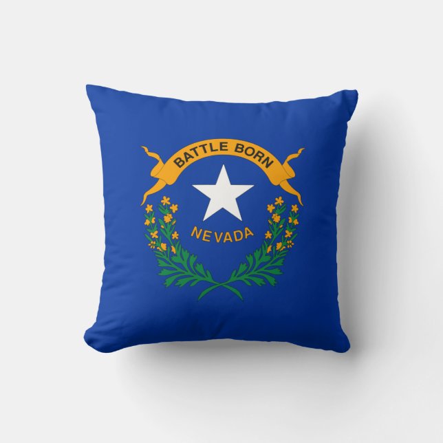 Coussin Drapeau national du Nevada (Recto)