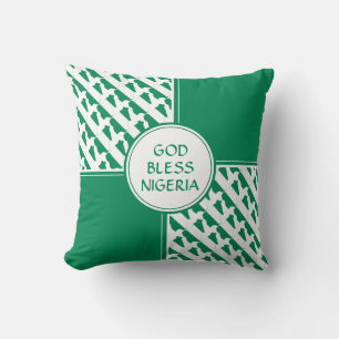 Coussin Drapeau NIGERIA Patriotique Nigérian Naija
