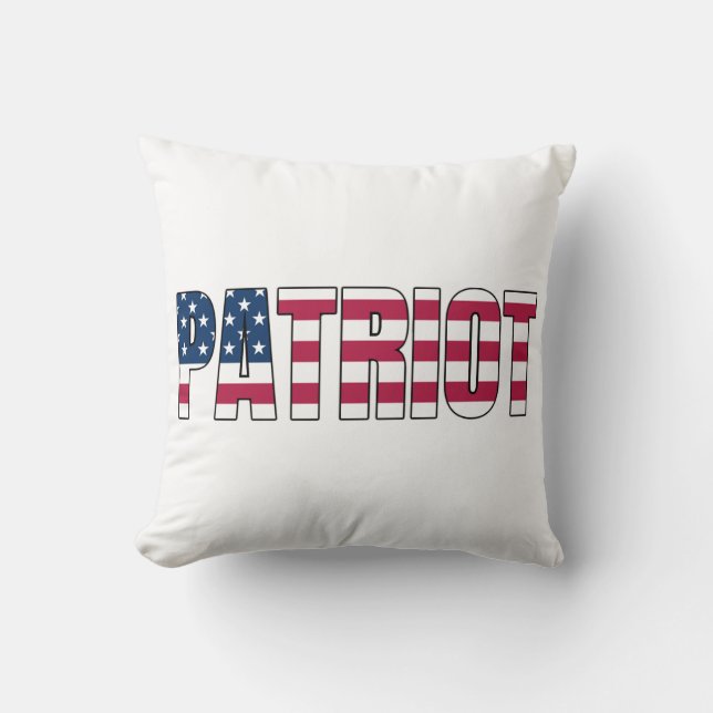 Coussin Drapeau Patriot (Recto)