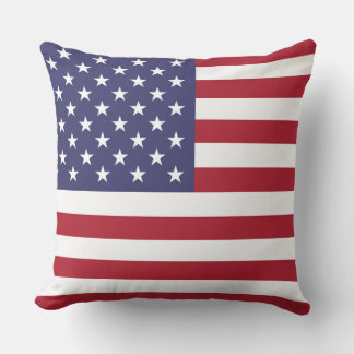 Coussin Drapeau patriotique américain 4 juillet