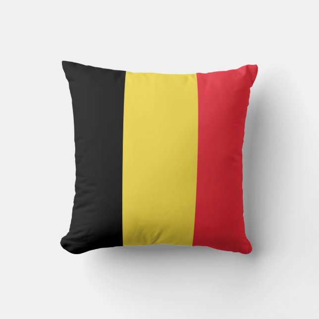 Coussin Drapeau patriotique belge (Recto)