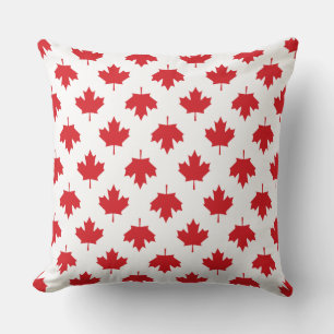 Coussin Drapeau Patriotique Canada Feuille d'érable