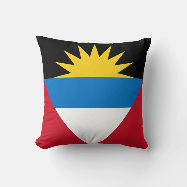 Coussin Drapeau patriotique d'Antigua-et-Barbuda (Recto)