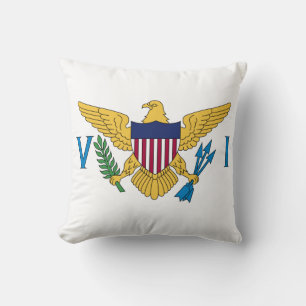 Coussin Drapeau patriotique des îles Vierges américaines