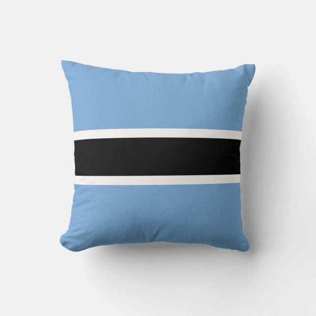 Coussin Drapeau patriotique du Botswana Jeu d'oreiller (Recto)