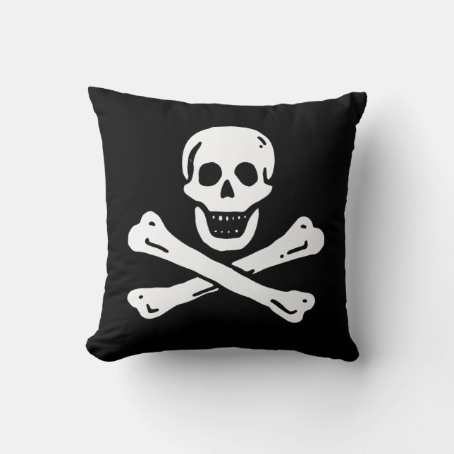 Coussin Drapeau pirate (Recto)