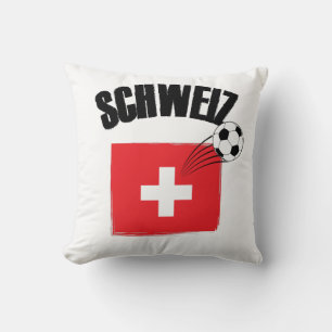 Coussin Drapeau suisse de soccer Schweiz Fussball