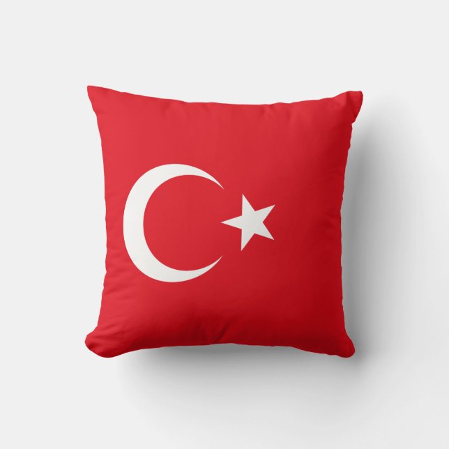 Coussin Drapeau turc (Turquie) (Recto)