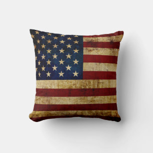 Coussin Drapeau USA / Grunged