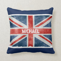 Drapeau vintage nommé personnalisé d'Union Jack