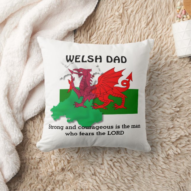 Coussin Drapeau WELSH DAD au Pays de Galles (Couverture)