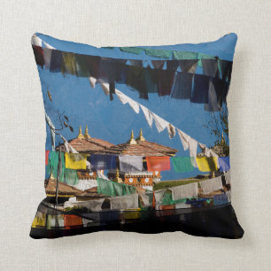 Coussin Drapeaux de prière et chortens
