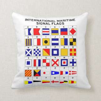 Coussin Drapeaux de signal maritimes internationaux
