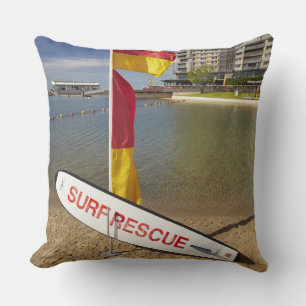 Coussin Drapeaux et carte de secourt de surf