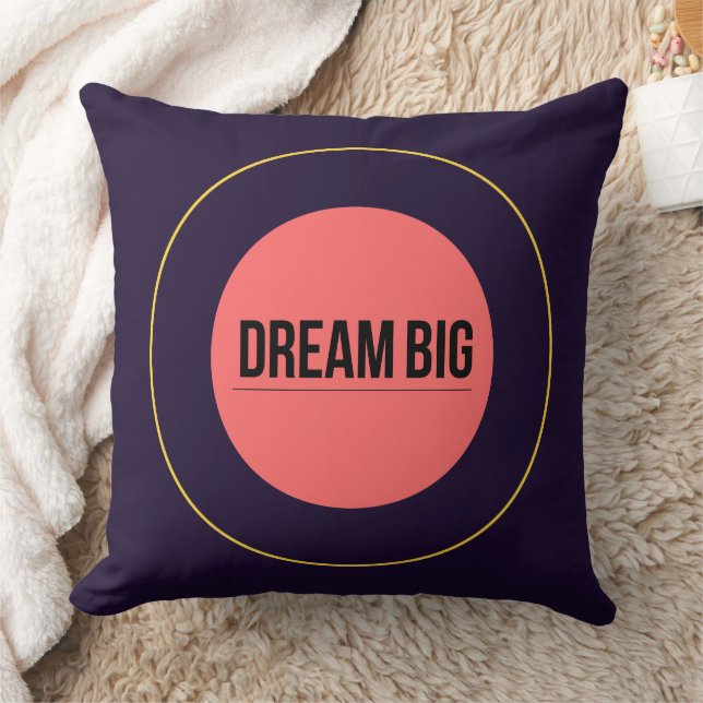 Coussin Dream Big - 90s Retro Throw Pillow | Maximalist   (Couverture)