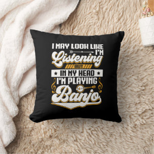 Coussin Drôle à écouter dans ma tête Je joue à Banjo