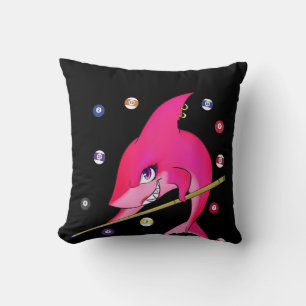 Coussin Drôle Billard piscine requin Femme