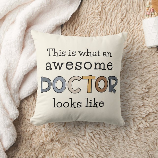 Coussin Drôle cadeau de docteur | Médecin génial (Couverture)