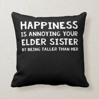 Coussin Drôle cadeau de frère frère Lil Soeur D