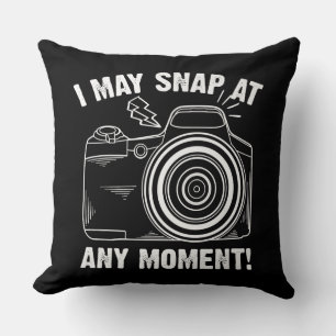 Coussin Drôle cadeau de photographie pour hommes femmes Co