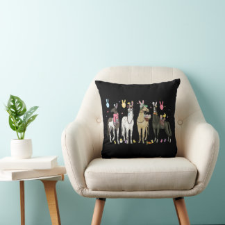 Coussin Drôle Cheval Pâques Jour ferme Animal mignonne Bun