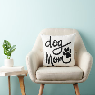 Coussin Drôle Chien Paw Chien Maman