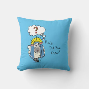 Coussin Drôle Christian Noël mignon Mouton Dessin