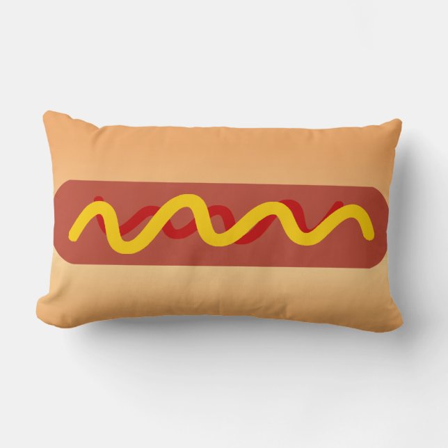 Coussin drôle de hot-dog (Recto)