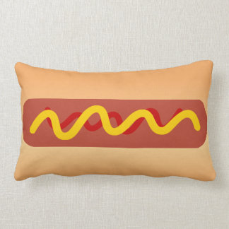 Coussin drôle de hot-dog
