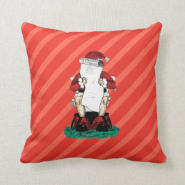 Coussin drôle de Père Noël