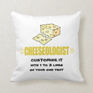 Coussin Drôle J'adore Le Fromage