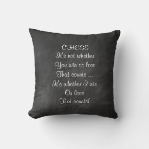 Coussin Drôle jeu d'échecs joies cadeaux tableau de bord