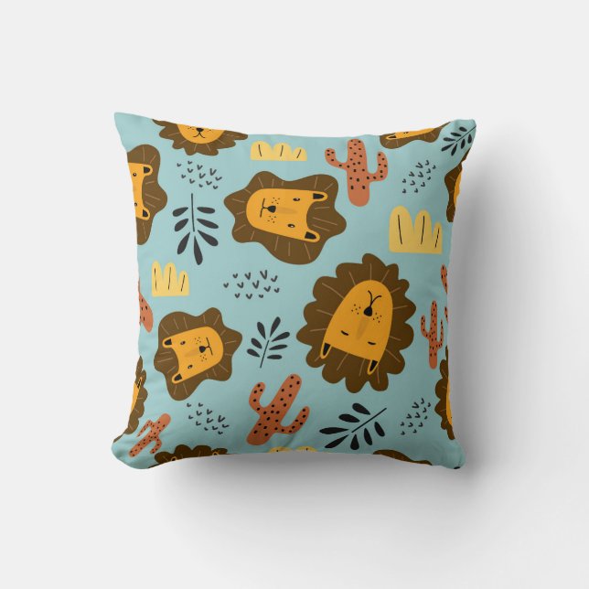 Coussin Drôle Lion Cushion (Recto)
