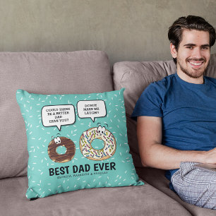 Coussin Drôle Meilleur Papa Jamais Mignonne Fête des pères