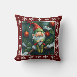 Coussin Drôle mignon hiver Whimsical Scandinavian Gnome