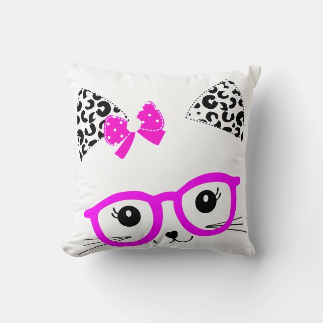 Coussin drôle mignon lapin (Recto)