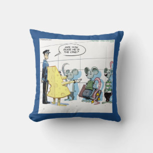 Coussin Drôle Mouse Crime Rick London Cotton Thlow Oreille