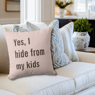 Coussin Drôle Oui Je Me Cache des Enfants Fête Prénatale d