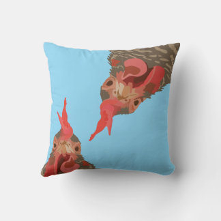 Coussin Drôle poulet à l'envers